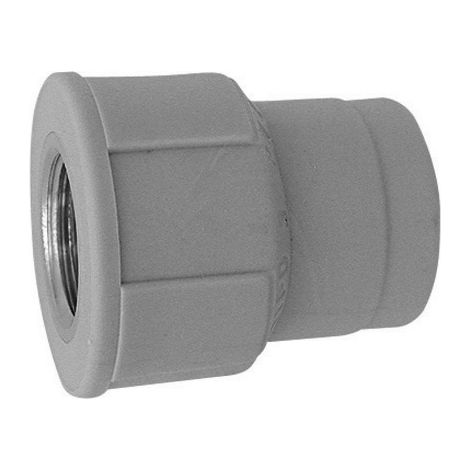 RACCORDO FILETTATO FEMMINA 1&quot x Diam. 32 Grigio