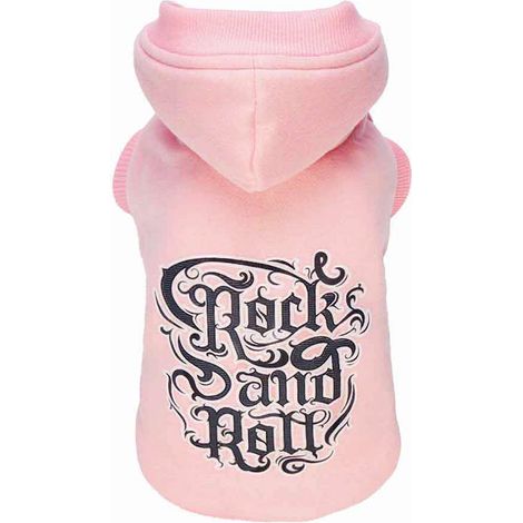 Felpa 50 cm: Felpa con stampa su stoffa modello Rock'n Pink per cani