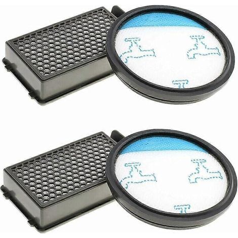 Kit de 2 filtres pour aspirateur Rowenta Compact Power Cyclonic (modèles RO3731EA, RO3724EA, RO3753EA, RO3786EA, RO3798EA, RO3718EA, RP3721EA, etc.). (1/4)