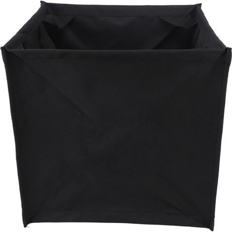 Contenitore pieghevole in tessuto per campeggio, grande capacità, portatile e multifunzionale, nero. (1/5)