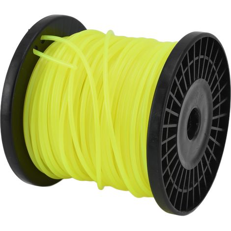 String Trimmer Line 3.0mm Round Yellow Trimmer Line Professional Weedeater Line for Most Lawn Mowers for Heavy Cutting 50m/164.0ft (1/2)