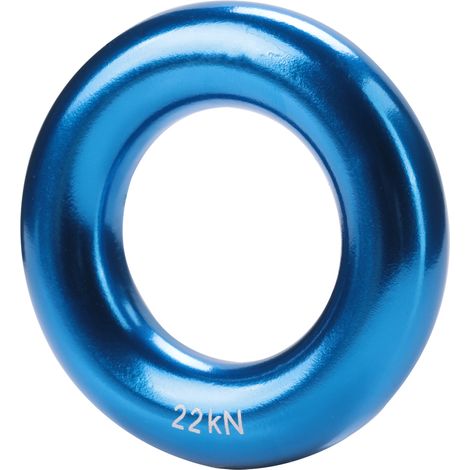 Runder Abseilring aus Aluminium, Kletterring mit perfekter Spannung, O-Ring aus Aluminiumlegierung (blau) (1/5)