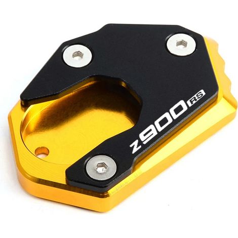 (Or) Compatible avec Kawasaki Z900RS z900rs Cafe 2023 2024 2017-2022 Accessoires moto Béquille latérale Extension de béquille Plaque de support maxpower (1/4)