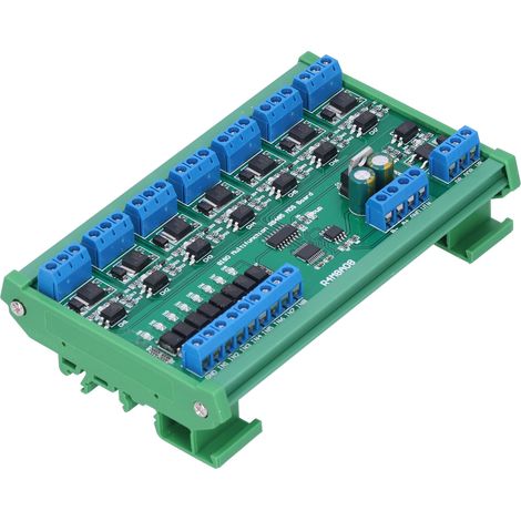 Module MOSFET 8 entrées 8 sorties RS485, boîtier rail DIN, composants R4M8A08, 6-25V (1/5)