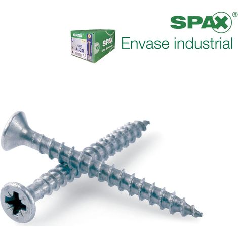 Caja de: 200 Uds. Tornillo Abc Spax-S Acero Inox Cabeza Plana 3.0X40