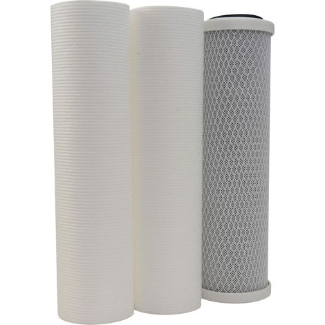 Kit per osmosi inversa cartucce cartuccia filtrante carbonio 3, 2 e 1 attivato