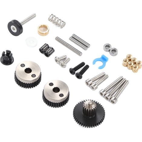 Kit de pièces détachées pour imprimante 3D : Bouchons, vis, ressorts, roulements, axe et roue d'entraînement HGT (1/5)