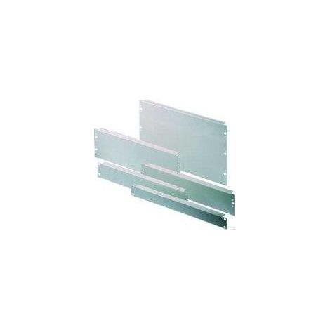 Mrittal Pannello cieco grigio 1U acciaio RAL 7035