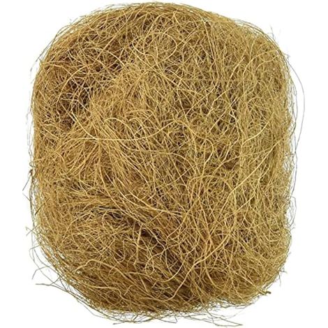 Fibre de Coco pour Oiseaux, 100 g, litière Confortable pour Petits Oiseaux et Animaux, matériau de Nourriture pour nid, idéal pour la Construction de nids et Les cachettes (1/4)
