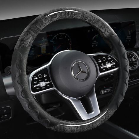 Funda Para Volante - Cuero Sintético Transpirable Antideslizante - Para Coche - Diámetro 38 Cm - 1 Unidad