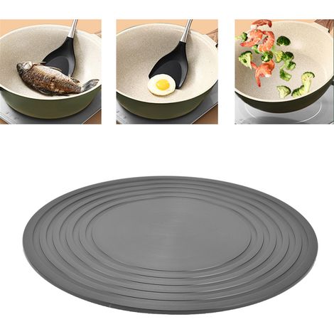 Wärmeleitplatte für Gasherde, Anbrennschutz für Töpfe und Pfannen, Auftauplatte, 24 cm Durchmesser (1/5)