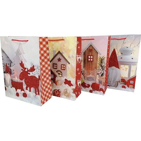Bolsa de regalo con temática navideña MIX