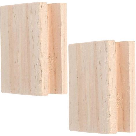 Coussin de levage pour canapé en bois kaki, kit de levage de meubles, 4 blocs robustes (1/5)