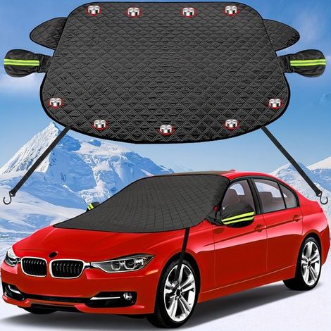 Funda para parabrisas de coche,protección antihielo,funda magnética plegable para parabrisas,rayos UV y lluvia. Color negro (1/2)