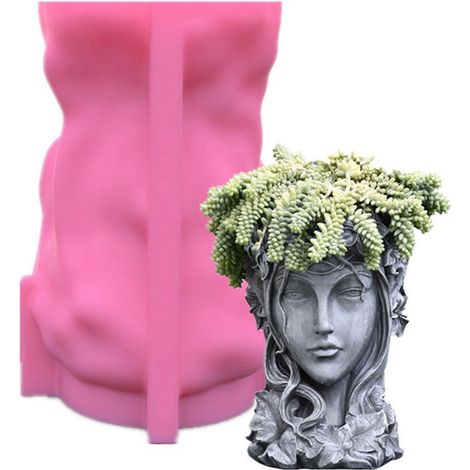 Vase/Blumentopfform aus Epoxidharz, DIY-Dekoration für Zuhause oder Büro, Geschenk für Mädchen