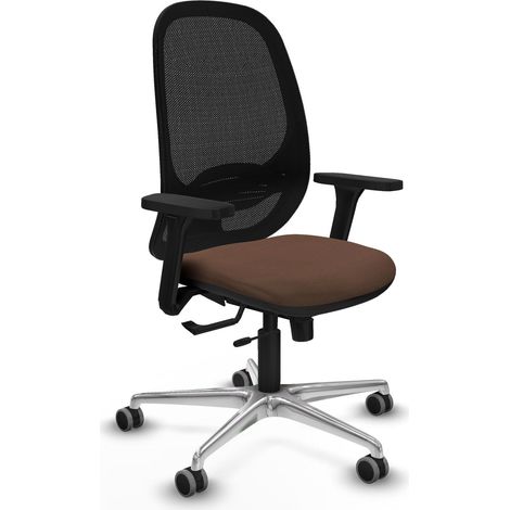 Chaise piqueras y crespo Cilanco noire maille aluminium (1/2)