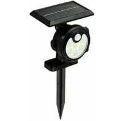 36 LED Lampe Solaire Extérieur, IP65 Étanche Applique Eclairage Exterieur Solaire Sécurité Avec Detecteur de Mouvement 3 Modes Lumière 1200mAh Spot Projecteur Solaire Puissante Pour Jardin