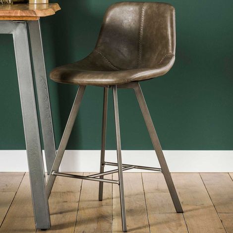 Chaise de bar Zigi - taupe (1/3)