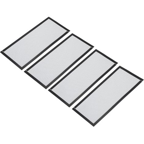 4Pcs Grilles De Ventilation Au Sol 12"x5.5" Blanc (1/5)