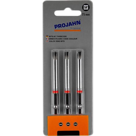 Projahn 1/4 markierter Bit L75 mm Schlitz 4 mm 3er Pack (1/3)