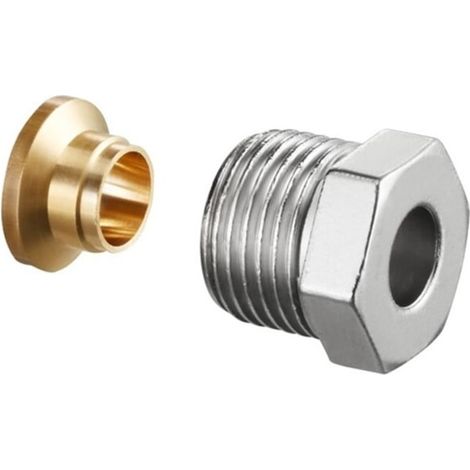 Oventrop Klemmringverschraubung Ofix CEP G 1/2x15mm, für IG, Messing vernickelt (1/4)