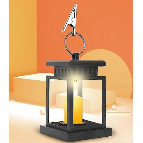 Lanternes solaires d'extérieur à suspendre (lot de 1), étanches, à énergie solaire, pour patio, jardin, terrasse, jardin, Noël, bougies décoratives, lanternes pour parasol, poteau, arbre (1/5)