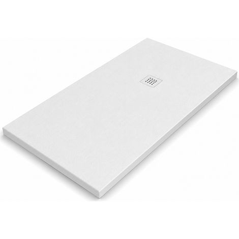 Receveur de douche ARDESIA 70x100 cm Blanc grille Blanc (1/3)