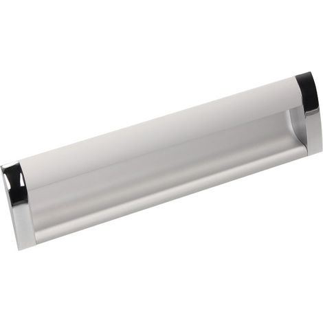 Maniglia UA08, alluminio naturale, cromo lucido, 160 mm (1/2)