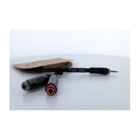 Adaptateur Y Cordial 14892 Jack audio [1x Jack mâle 3.5 mm - 2x Jack femelle 6,3 mm (mono)] 0.30 m n (1/5)