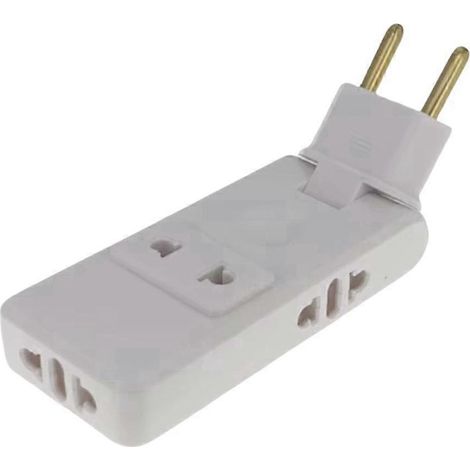 Rallonge 4 en 1 pliable pour prises UE, France, Allemagne et Espagne. Adaptateur secteur US vers UE. (1/5)