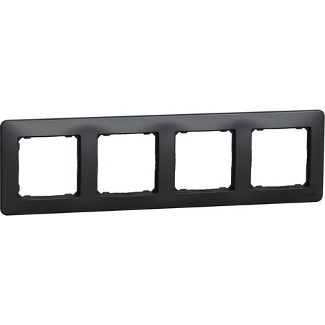 Telaio Sedna Design a 4 moduli, nero antracite (1/5)