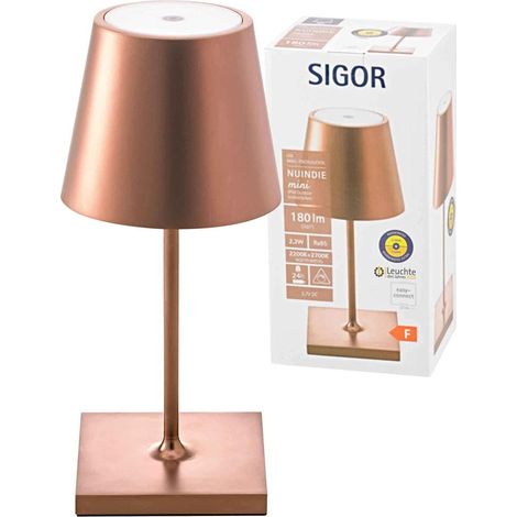 Sigor Akku-Tischleuchte NUINDIE Mini bronze (1/5)