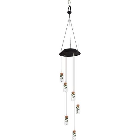 Vent Cloche Lampsolaire Vent à Vent Solaire LED Lampe à Contre-Vent Colorée Souhaitant la Bouteille de Bouteille Décor pour Jardin Expérimente Automatiquement du Vent (1/5)