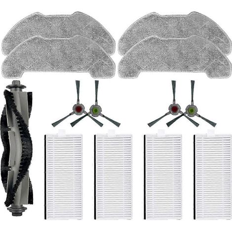 Pièces de rechange et accessoires pour P30 : brosse principale, filtre HEPA et chiffon de nettoyage. (1/5)