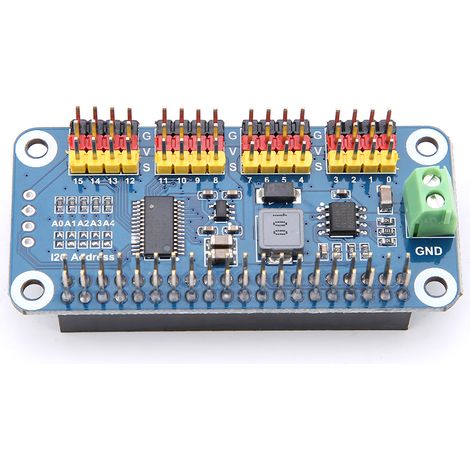 Lenkaktuator-Treiberplatine mit 16 Kanälen und 2-Bit-Auflösung für Raspberry Pi (1/5)