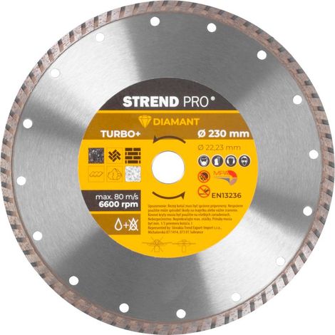 Scheibe Strend Pro 521C, 230 mm, Diamant, Turbo +