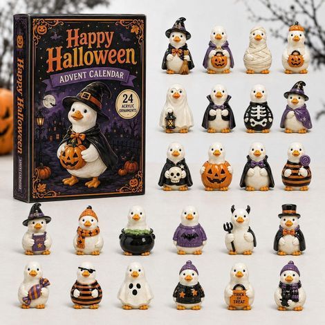 Oie d'Halloween calendrier avent 2026 2D boîte surprise