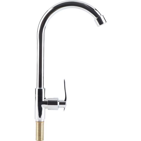 Robinet de lavabo G1/2 à eau froide, monotrou, pour coiffeuse de salle de bain (1/5)