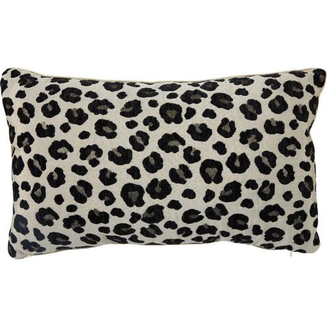 Coussin de Noël imprimé léopard noir 50 x 30 cm - Atmosphera créateur d'intérieur (1/4)