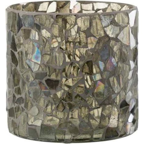 Photophore Design en Verre "Ido" 16cm Vert (1/4)