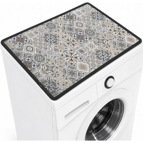 Tapis de protection pour machine à laver, tapis antidérapant pour appareils électroménagers, protection pour buanderie et cuisine (1/4)