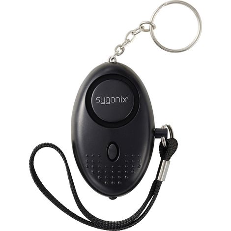 Sygonix Taschenalarm Schwarz mit LED 130 dB SY-7187886 (1/5)