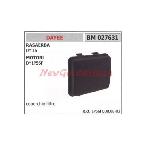 Luftfilterdeckel DAYEE für Rasenmäher DY 16 und Motoren DY1P56F 027631