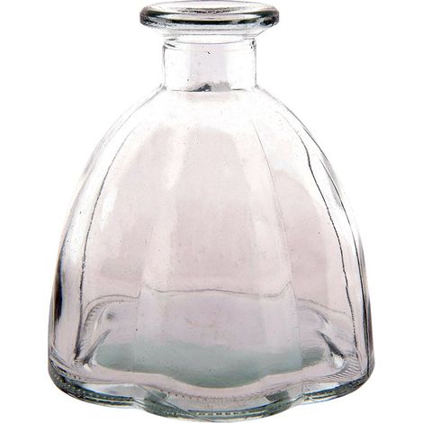 Vase en Verre Transparent 10 x 10 cm pour Décoration de Table, Fleurs et Centre de Table - PANGIVO