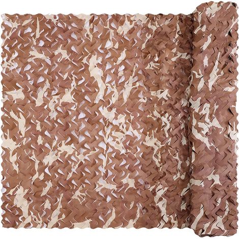 Filet de camouflage, utilisé pour le parasol, la protection solaire, la chasse et le camping, le camouflage du désert (1/5)