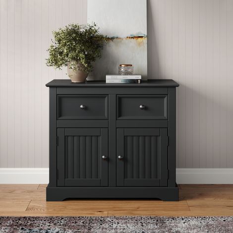 Country Carbon 2 Door 2 Drawer Sideboard (1/4)
