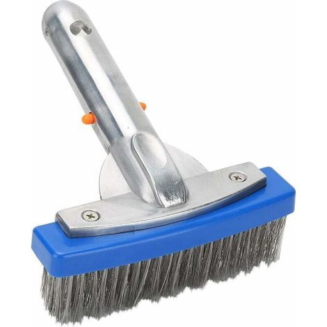 Cepillo para limpiar piscinas de 5 pulgadas – Acero inoxidable de alta calidad – Ángulo de 45° para una limpieza eficaz – Cerdas elásticas de alta densidad (1/5)
