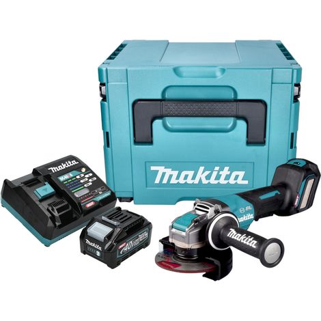 Makita GA 044 GM101 Akku Winkelschleifer 40 V max. 125 mm X-LOCK Brushless + 1x Akku 4,0 Ah + Ladegerät + Makpac (1/5)