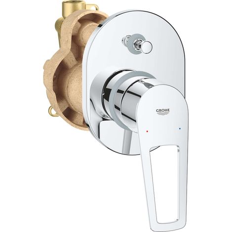 Grohe BauLoop - Unterputzarmatur für 2 Verbraucher, mit Einbaukörper, Chrom 29041001 (1/2)