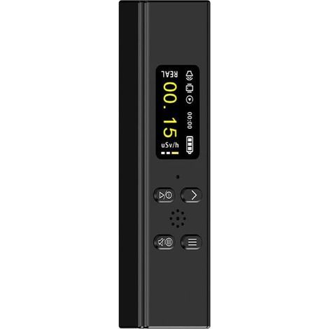 Dosimètre de rayonnement, détecteur numérique de rayonnement nucléaire, écran LCD HD, compteur Geiger pour la détection des rayons X alpha, bêta, gamma (1/4)